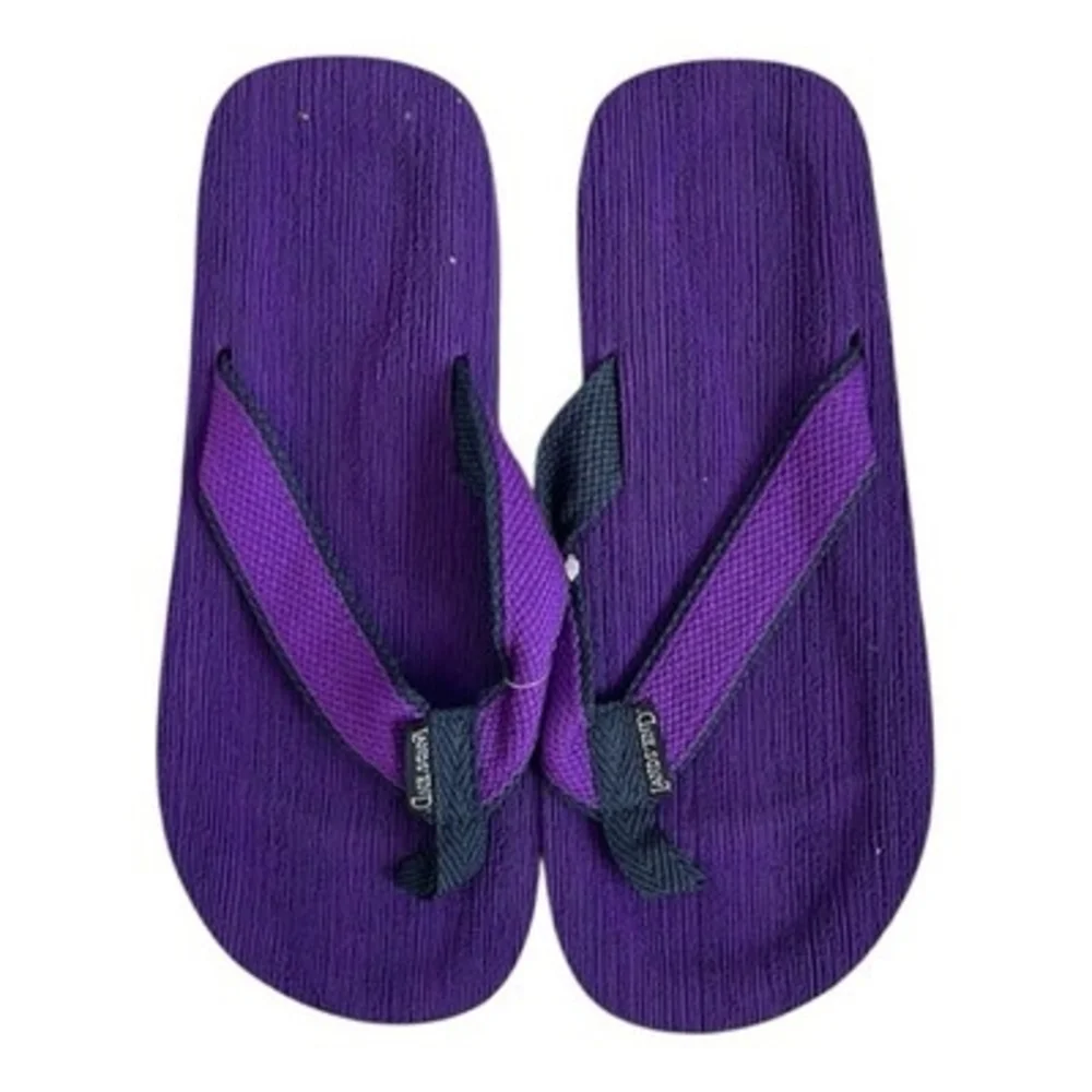 Lands' End Purple Terry Cloth Flip Flop Sandals Women’s Size 9 New